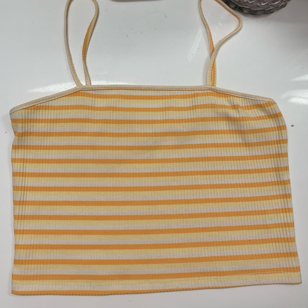 Yellow crop top